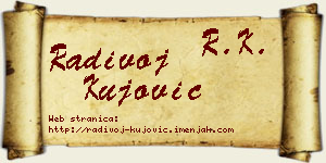 Radivoj Kujović vizit kartica